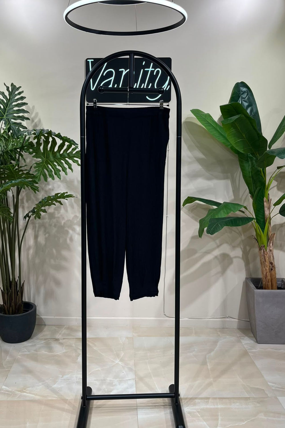 Pantalone tunisino viscosa - Nero