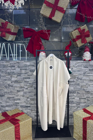 Cappotto over tasche - Bianco