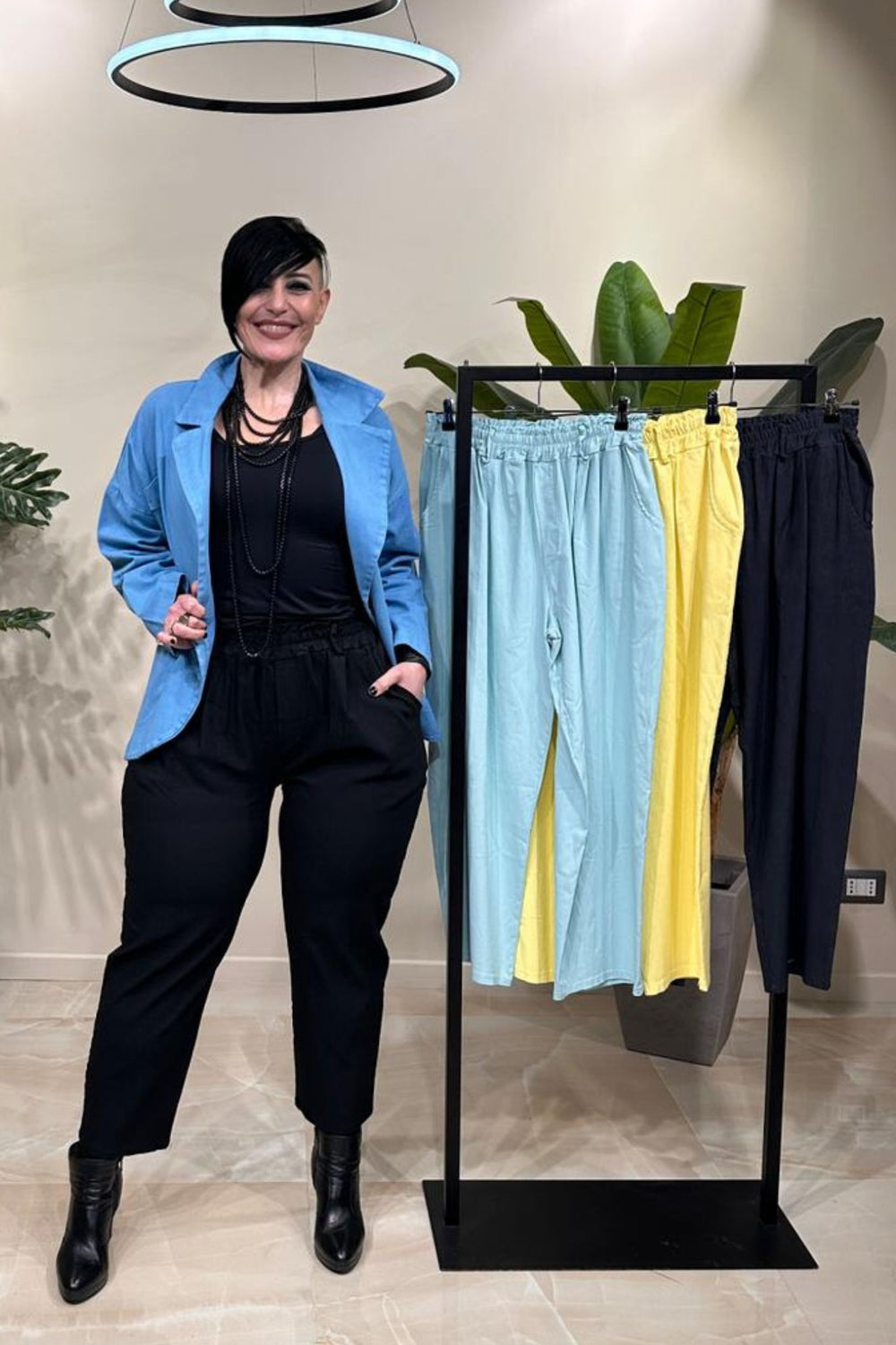 Panta caramella elastico - Nero