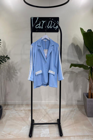 Giacca felpa sport - Cielo