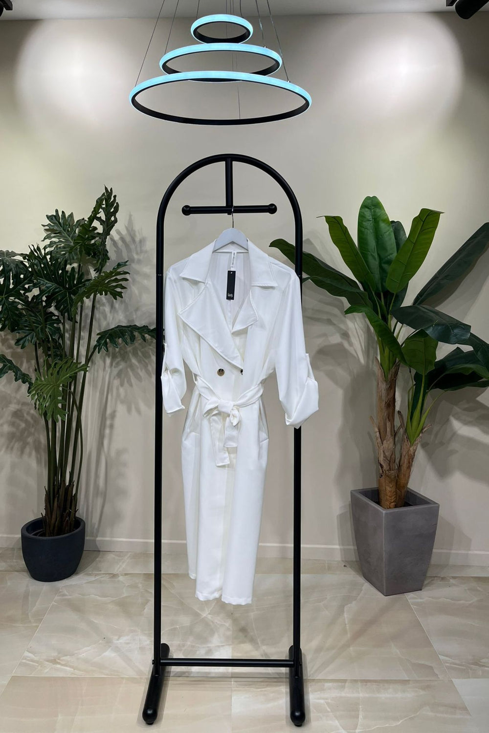 Trench cinta - Bianco