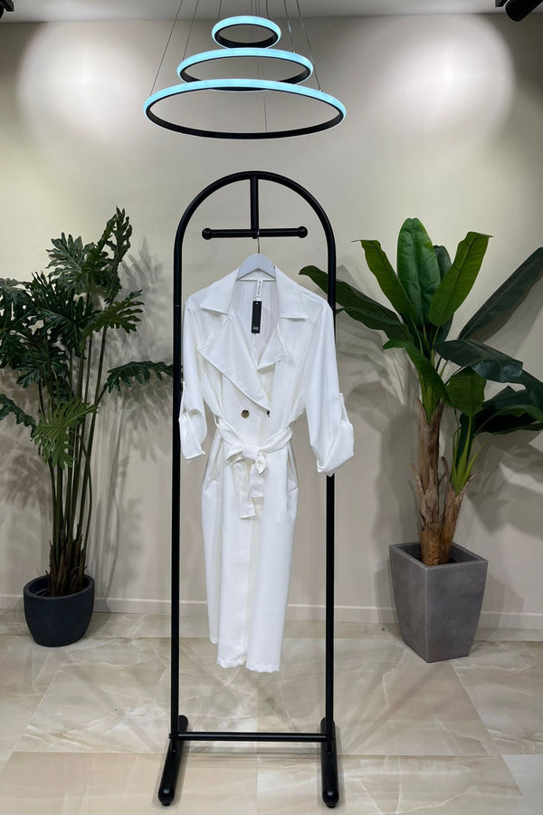 Trench cinta - Bianco