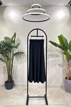 Gonna lunga liscia - Nero