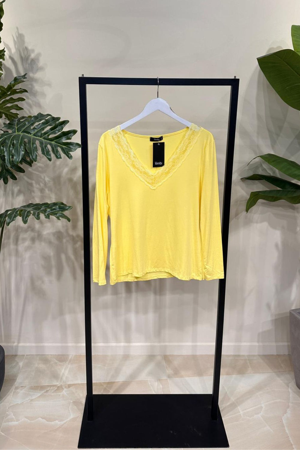 Maglia viscosa merletto - Lemon