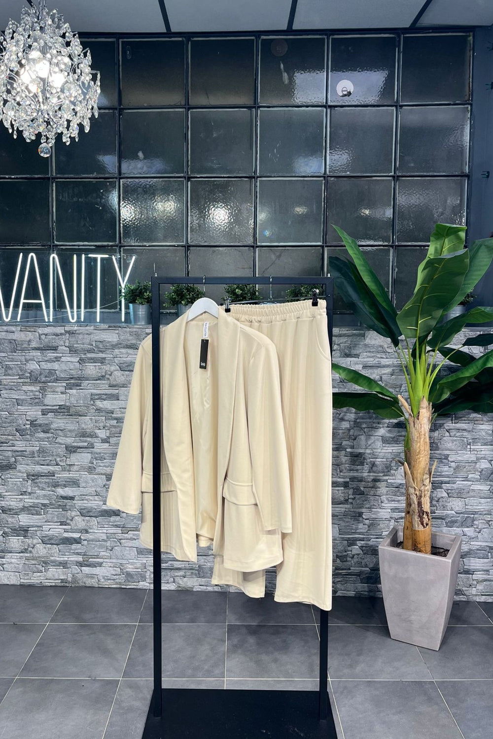 Tailleur crepe - Beige