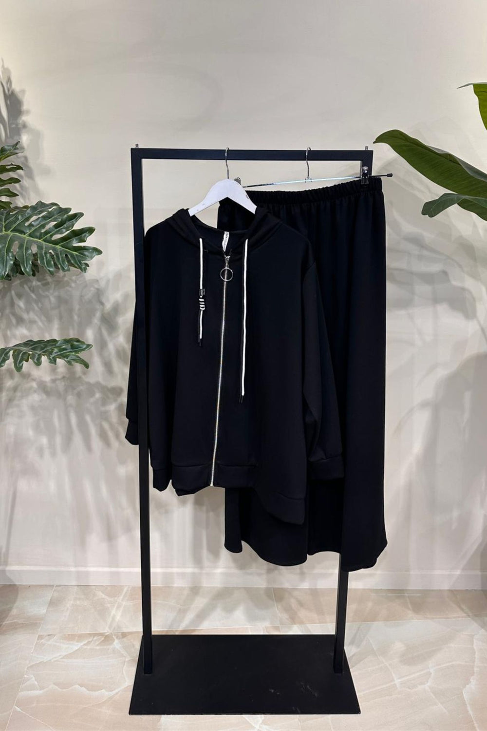 Tuta neoprene zip - Nero