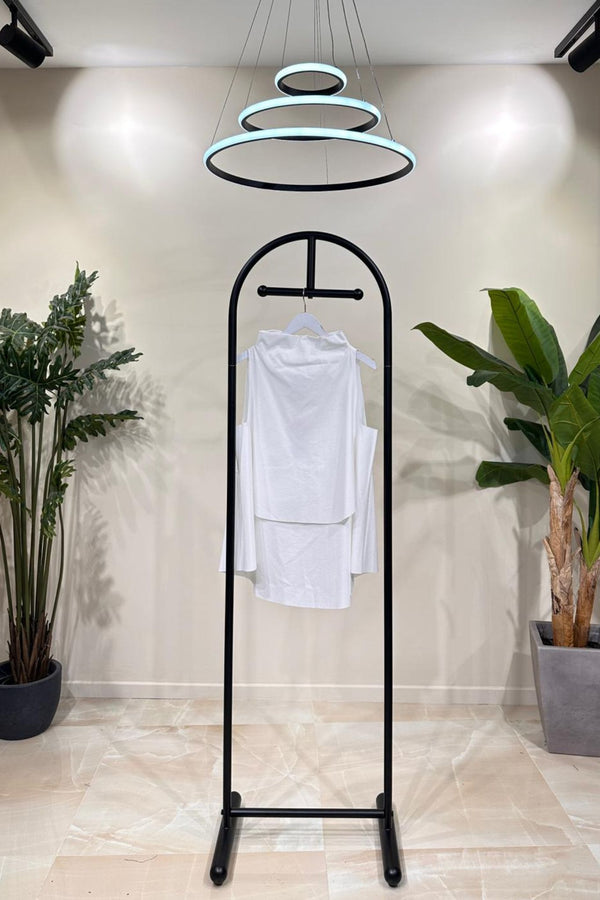 Top scollo vulcano - Bianco