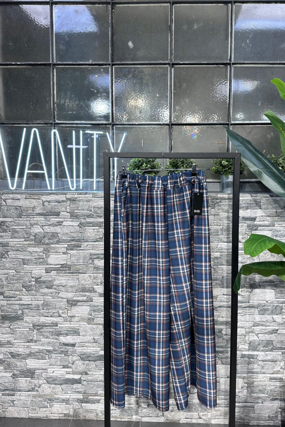 Pantapalazzo tartan - Jeans