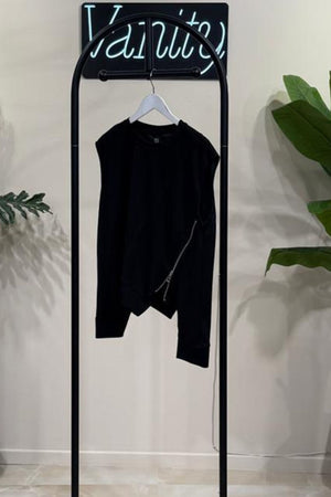 Gilet neoprene zip - Nero