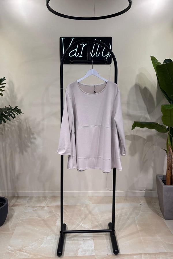 Blusa neoprene cuciture - Burro