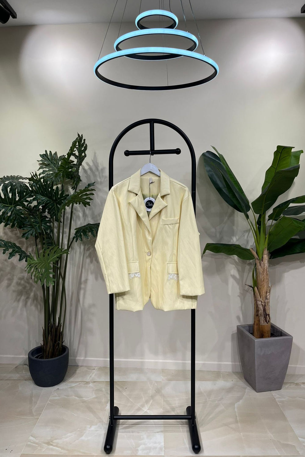 Giacca ecopelle pizzo - Lemon