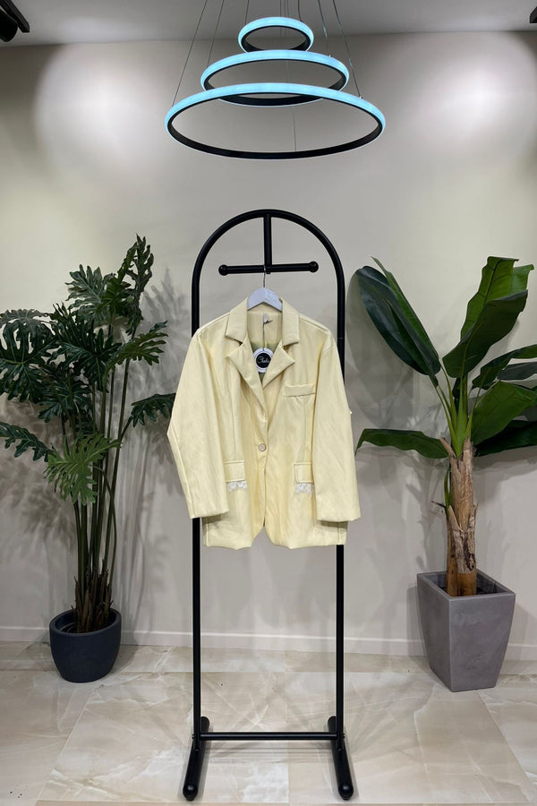 Giacca ecopelle pizzo - Lemon