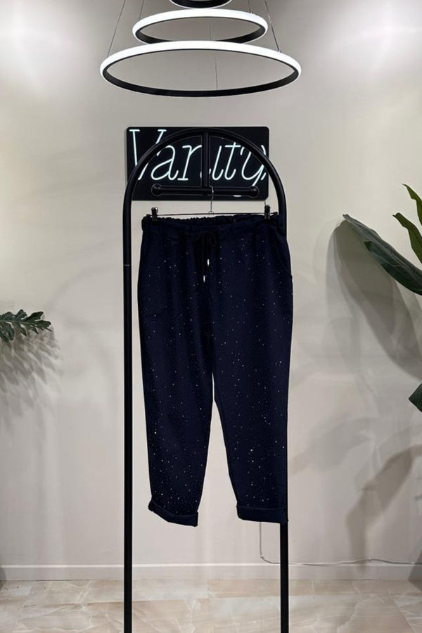 Pantalaccio strass - Blu