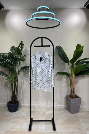 Camicia raso pois - Bianco