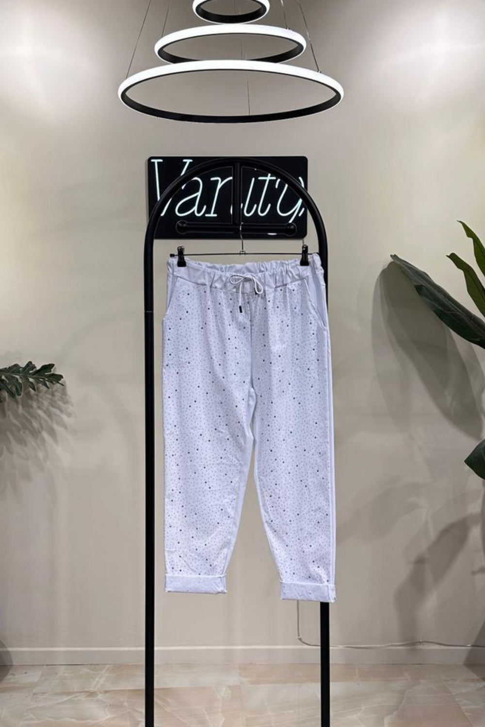 Pantalaccio strass - Bianco