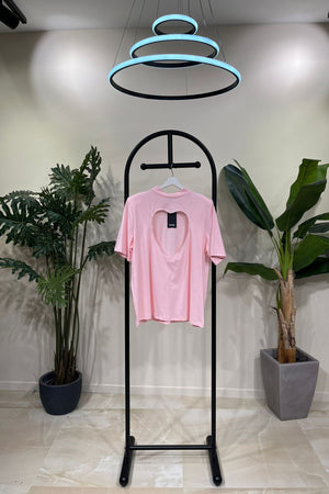 Maglia cuori strass - Rosa