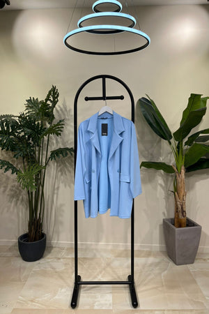 Giacca over neoprene - Celeste