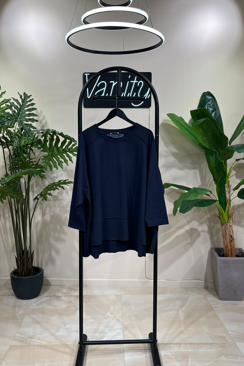 Maglia intarsio schermo - Blu