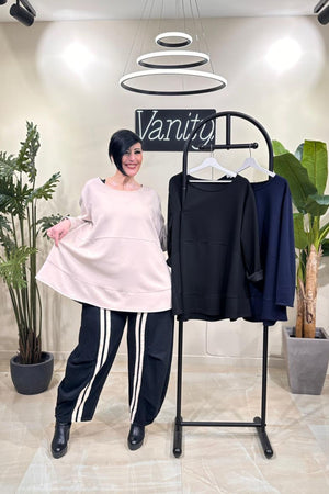 Blusa neoprene cuciture - Burro