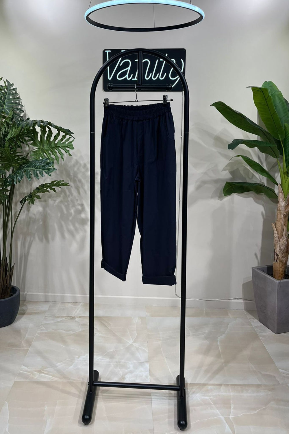 Pantantalone bengalina baggy - Blu