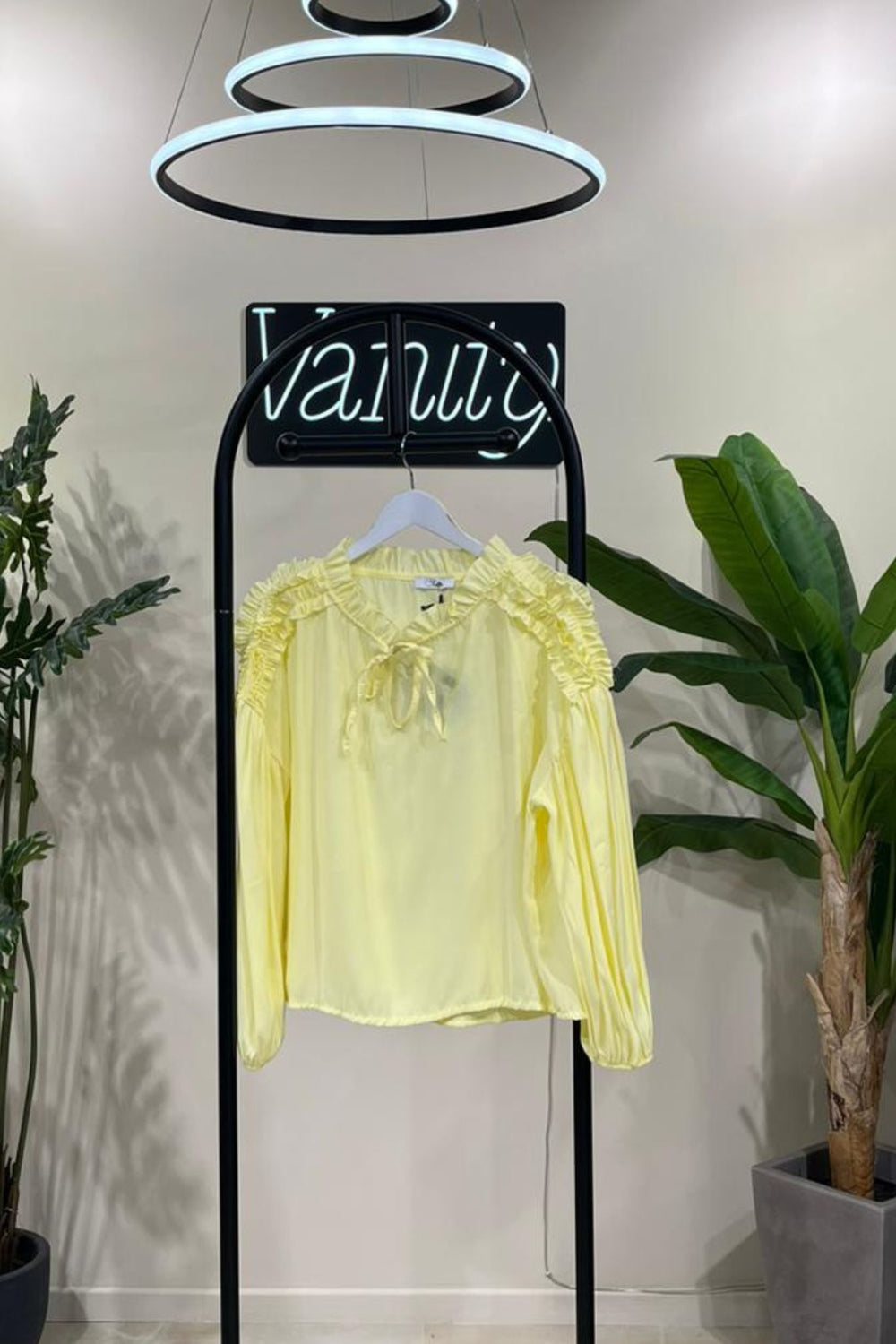Maglia rouches laccio - Lemon
