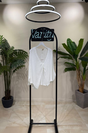 Maglia nodo filo - Bianco