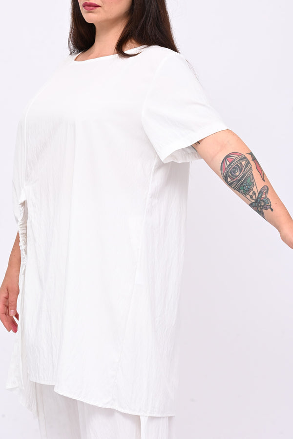 Completo viscosa maxi spacco - Bianco
