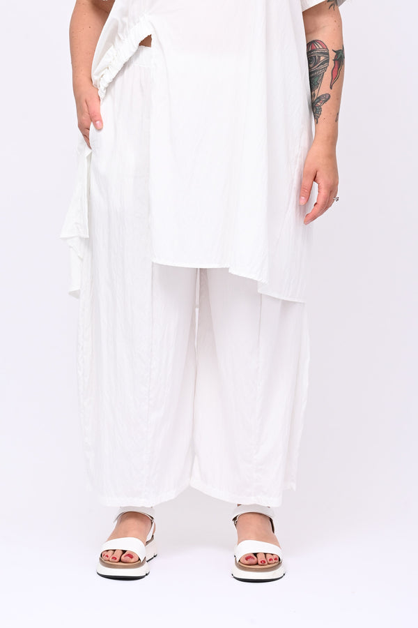 Completo viscosa maxi spacco - Bianco