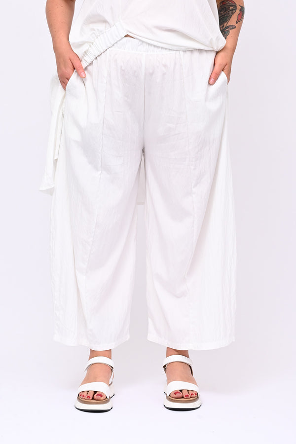 Completo viscosa maxi spacco - Bianco