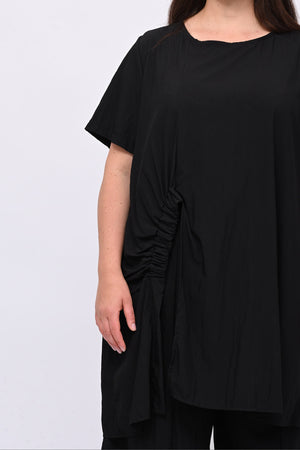 Completo viscosa maxi spacco - Nero