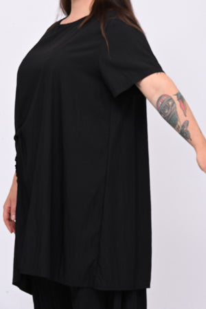 Completo viscosa maxi spacco - Nero