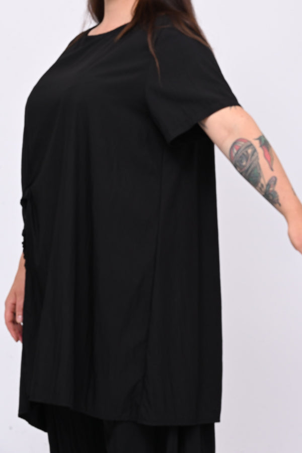 Completo viscosa maxi spacco - Nero