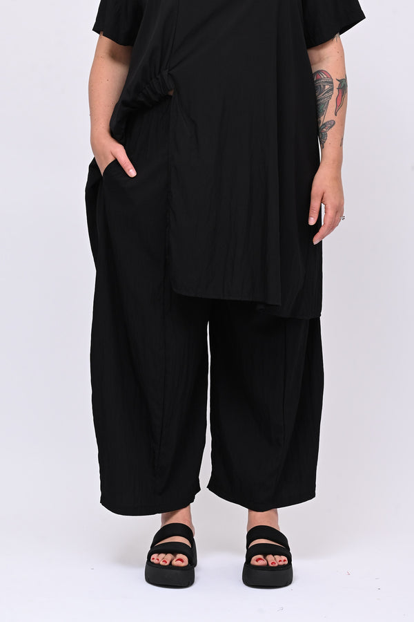 Completo viscosa maxi spacco - Nero