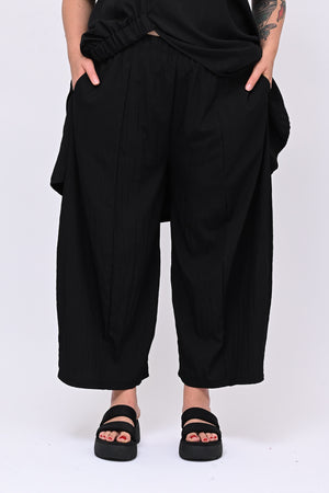 Completo viscosa maxi spacco - Nero