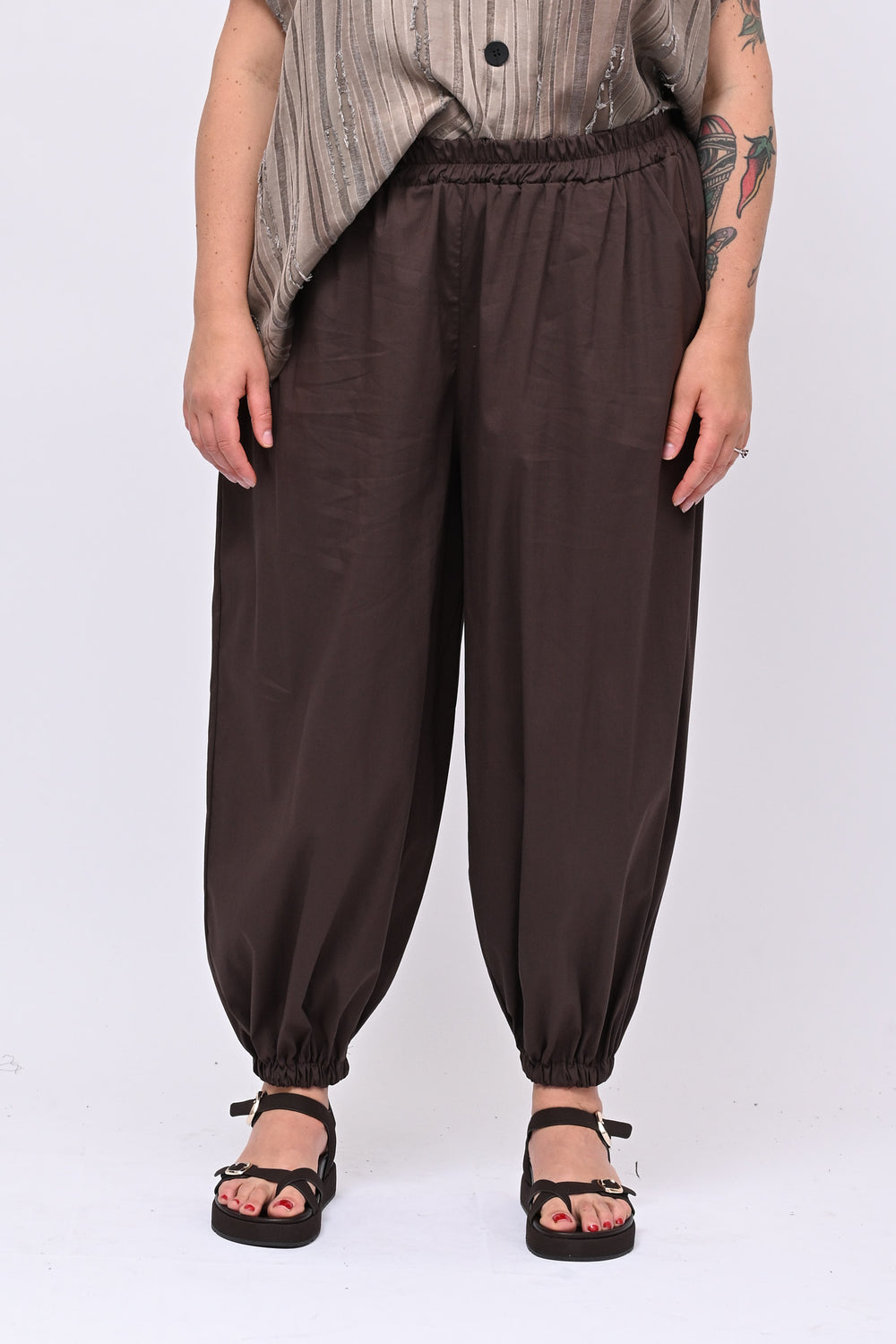 Pantalone combact elastico - Moro