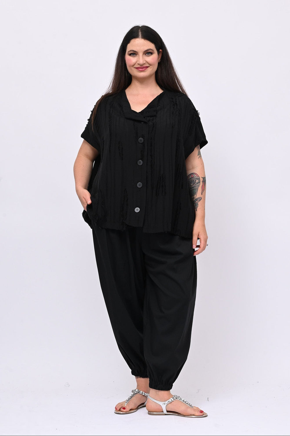 Giacca raso Tokyo - Nero