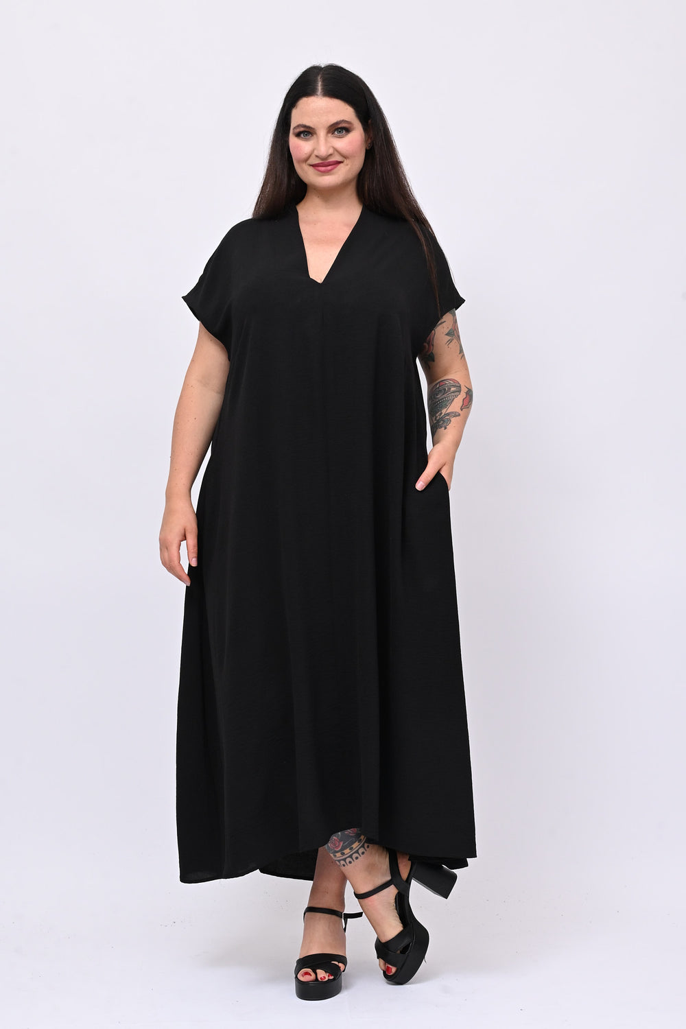 Abito spalla scesa - Nero