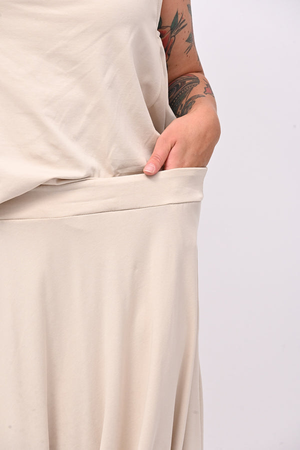 Completo collo sciallato - Burro