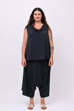 Completo collo sciallato - Blu