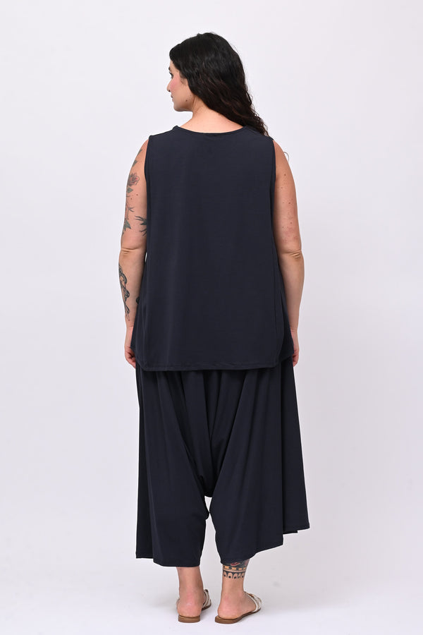 Completo collo sciallato - Blu