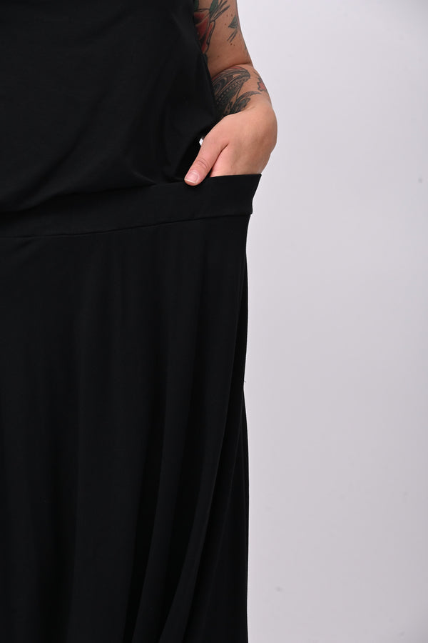 Completo collo sciallato - Nero