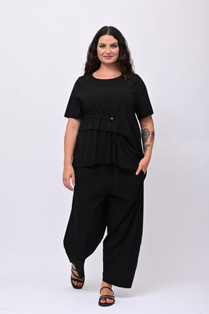 Maglia bengalina laccio - Nero