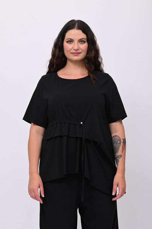 Maglia bengalina laccio - Nero