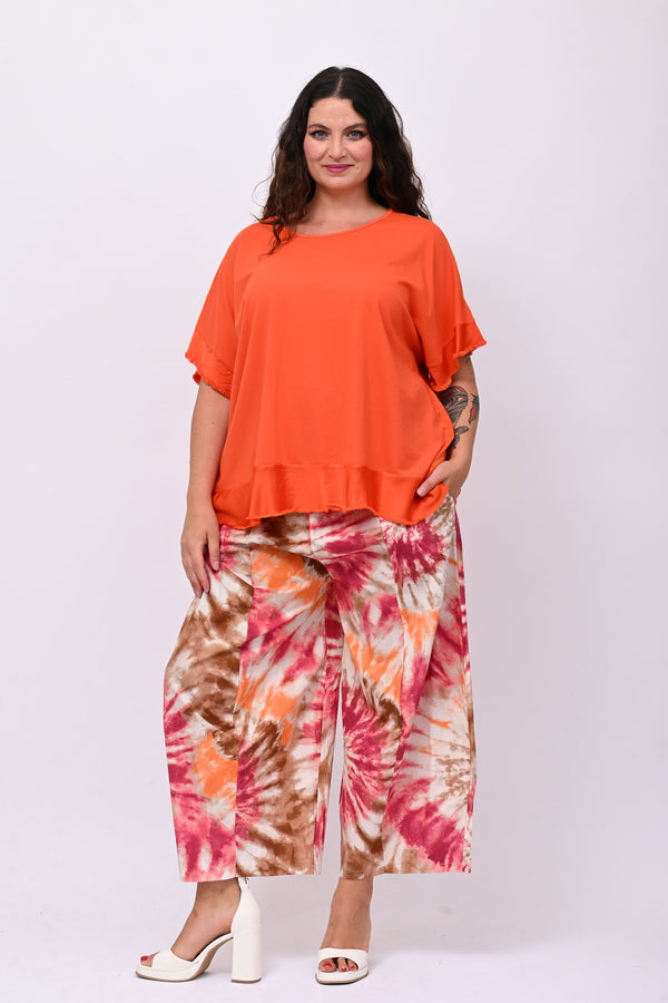 Pantacrop tye-dye - Fuxia