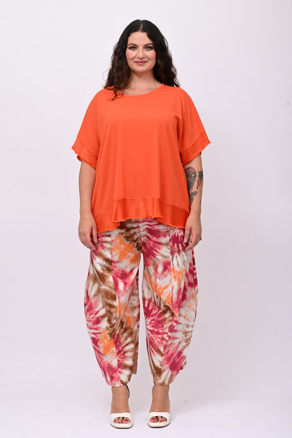 Pantacrop tye-dye - Fuxia