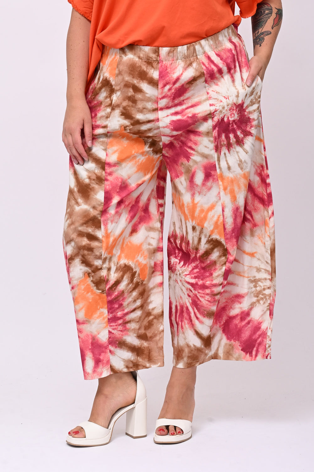 Pantacrop tye-dye - Fuxia