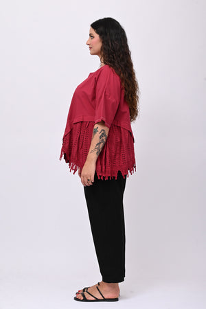 Pantalone baggy cotone - Nero
