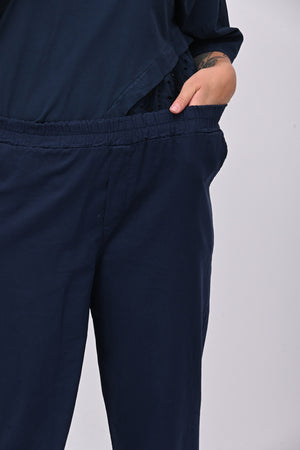 Pantalone baggy cotone - Blu