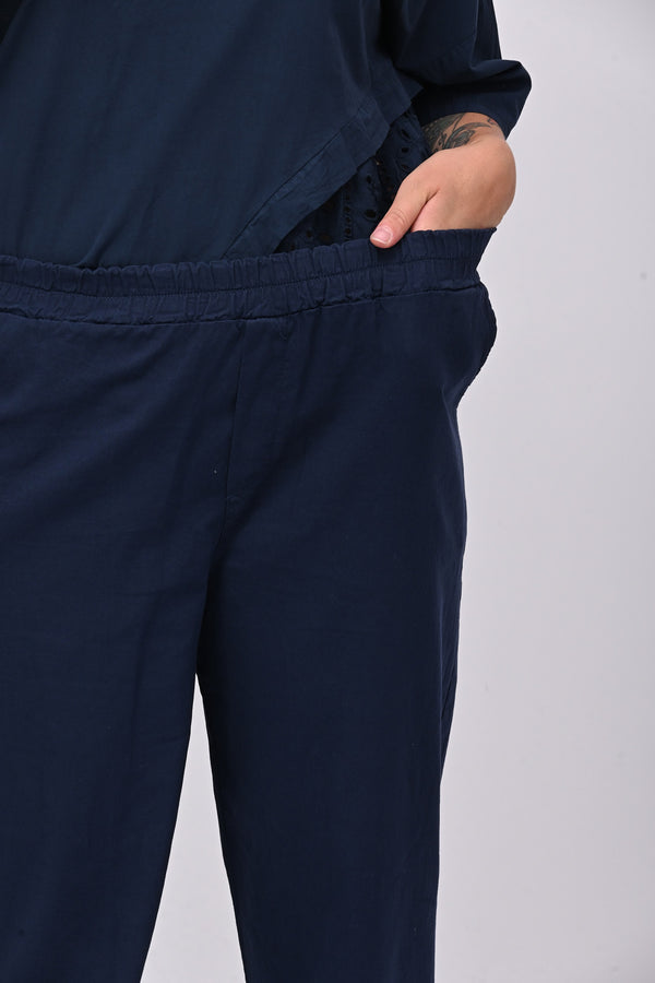 Pantalone baggy cotone - Blu