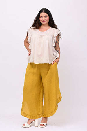 Maglia rouches nappine - Gesso